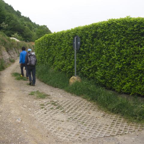 Foto nr. 5 scendiamo pochi metri per imboccare la strada sterrata a sinistra - © G.S. Marinelli, riproduzione vietata.