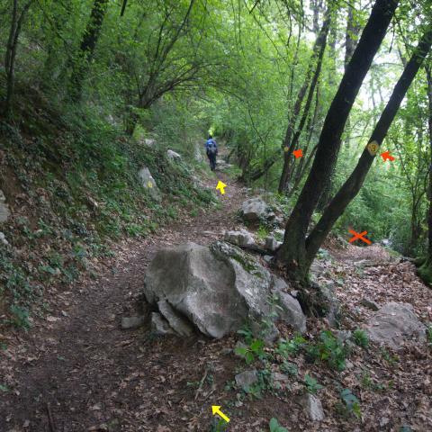 Foto nr. 10 arriviamo ad un incrocio e procediamo dritti - © G.S. Marinelli, riproduzione vietata.