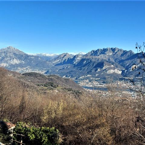 Panoramica sulla Grigna e Monte Resegone  - © G.S. Marinelli, riproduzione vietata.