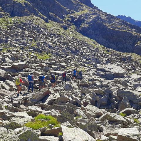 ...e si torna sul sentiero per Punta Ercavallo  - © G.S. Marinelli, riproduzione vietata.