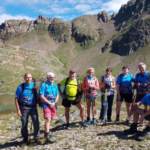 Il gruppo al lago di Ercavallo  - © G.S. Marinelli, riproduzione vietata.