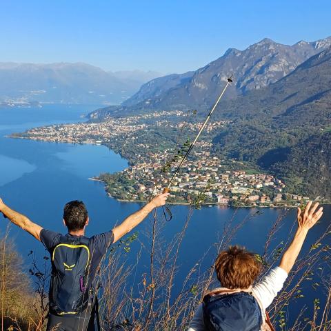 Primi panorami sul lago (Abadia e Mandello del Lario  - © G.S. Marinelli, riproduzione vietata.