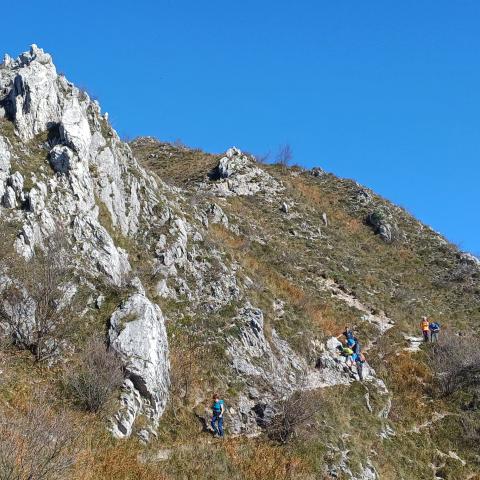 Si scende verso la Bocchetta di Moregge   - © G.S. Marinelli, riproduzione vietata.