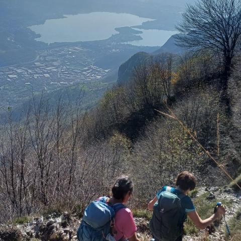 Si scende verso la Bocchetta di Moregge   - © G.S. Marinelli, riproduzione vietata.