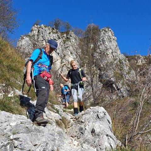 Si scende verso la Bocchetta di Moregge   - © G.S. Marinelli, riproduzione vietata.