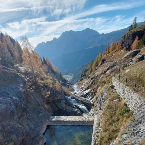 Il torennte Gleno verso valle  - © G.S. Marinelli, riproduzione vietata.