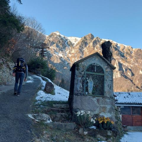 Sul tracciato Anfurro-Madonna della Sessa  - © G.S. Marinelli, riproduzione vietata.