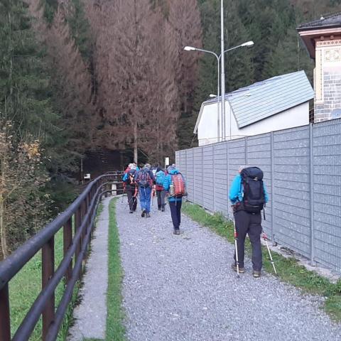 La partenza dalla centrale idroel. di Valgoglio  - © G.S. Marinelli, riproduzione vietata.