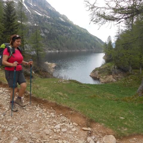 Alba presso il Lago delle Casere  - © G.S. Marinelli, riproduzione vietata.