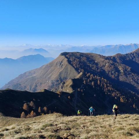 La dorsale da B.tta d'Olino al Pizzo di Goredo (m 1837)  - © G.S. Marinelli, riproduzione vietata.