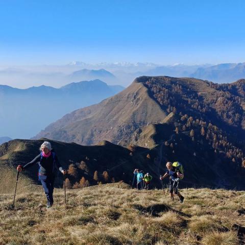 La dorsale da B.tta d'Olino al Pizzo di Goredo (m 1837)  - © G.S. Marinelli, riproduzione vietata.