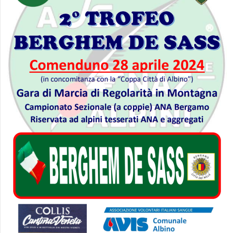 Locandina Trofeo BERGHEM DE SASS  - © G.S. Marinelli, riproduzione vietata.